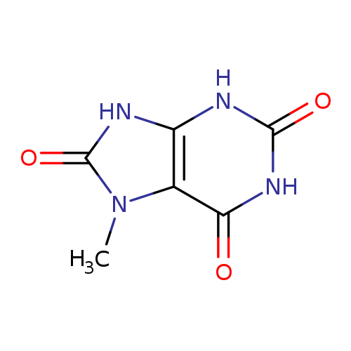 O=c1[nH]c2[nH]c(=O)n(c2c(=O)[nH]1)C