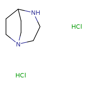C1NC2CCN(C1)CC2.Cl.Cl