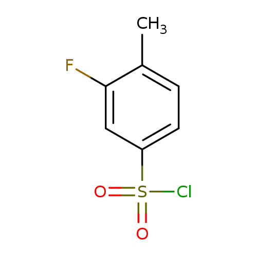 Cc1ccc(cc1F)S(=O)(=O)Cl