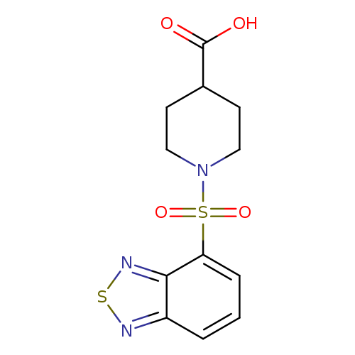 OC(=O)C1CCN(CC1)S(=O)(=O)c1cccc2c1nsn2