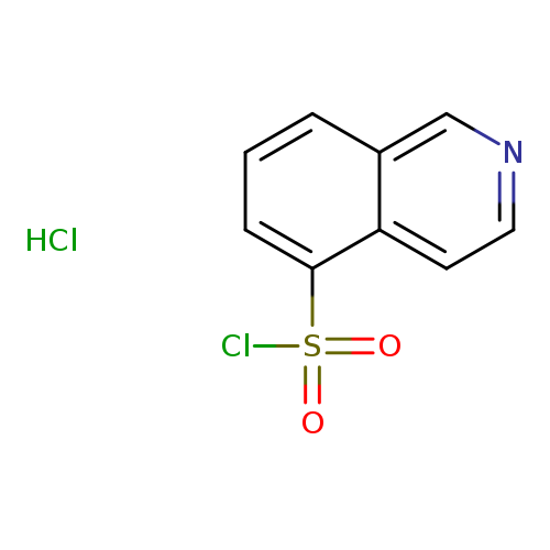 ClS(=O)(=O)c1cccc2c1ccnc2.Cl