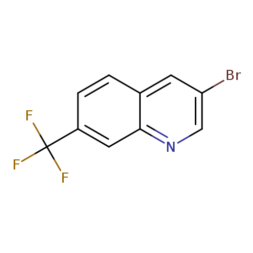 Brc1cnc2c(c1)ccc(c2)C(F)(F)F
