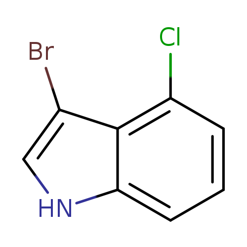 Clc1cccc2c1c(Br)c[nH]2