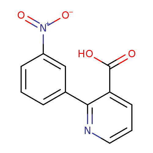 [O-][N+](=O)c1cccc(c1)c1ncccc1C(=O)O
