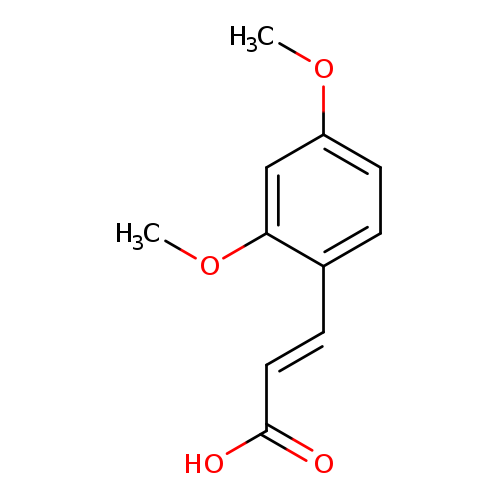 COc1cc(OC)ccc1/C=C/C(=O)O
