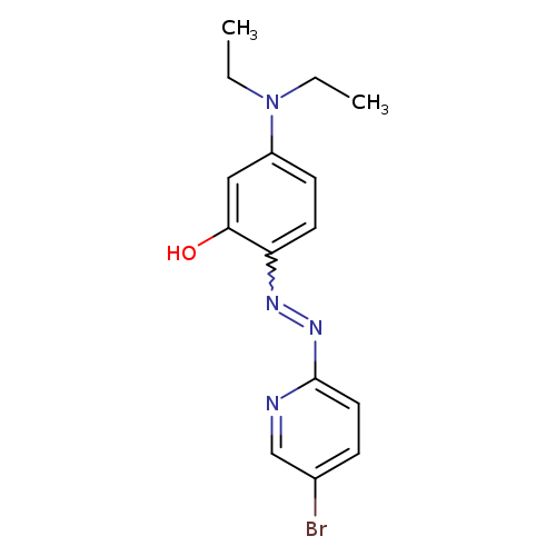 CCN(c1ccc(c(c1)O)N=Nc1ccc(cn1)Br)CC