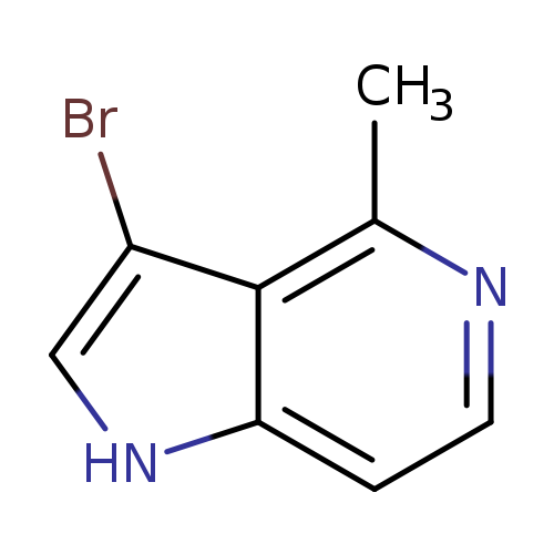 Brc1c[nH]c2c1c(C)ncc2