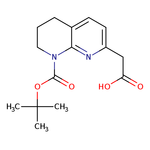 OC(=O)Cc1ccc2c(n1)N(CCC2)C(=O)OC(C)(C)C