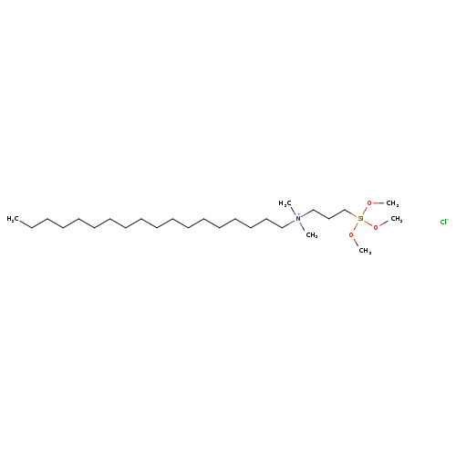CCCCCCCCCCCCCCCCCC[N+](CCC[Si](OC)(OC)OC)(C)C.[Cl-]