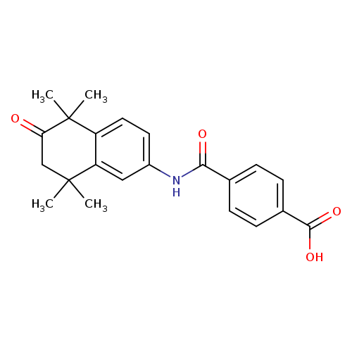 O=C1CC(C)(C)c2c(C1(C)C)ccc(c2)NC(=O)c1ccc(cc1)C(=O)O