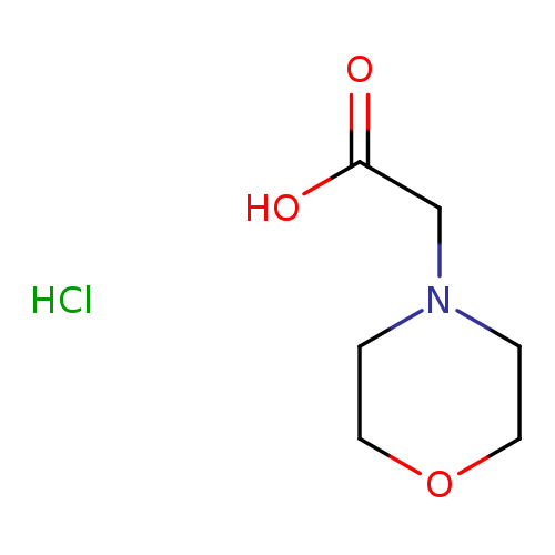 OC(=O)CN1CCOCC1.Cl