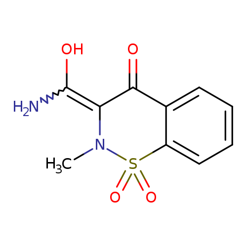NC(=C1C(=O)c2ccccc2S(=O)(=O)N1C)O