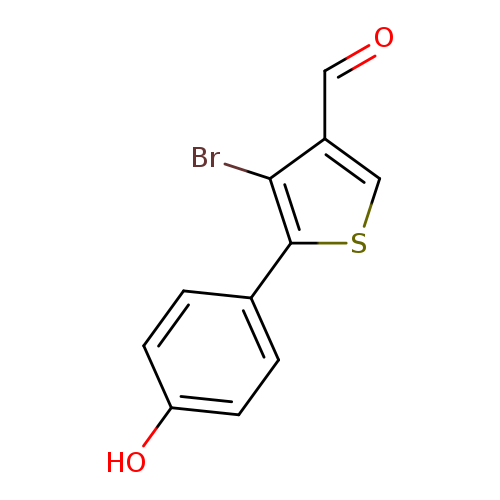 O=Cc1csc(c1Br)c1ccc(cc1)O
