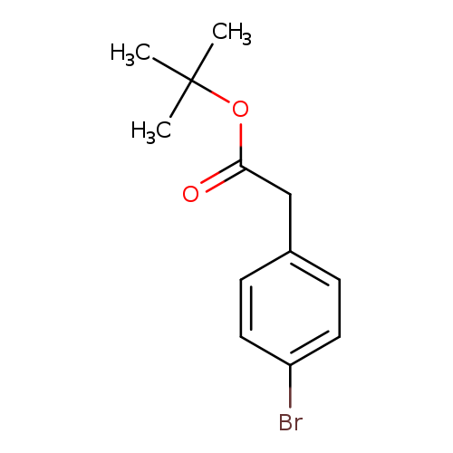 O=C(Cc1ccc(cc1)Br)OC(C)(C)C