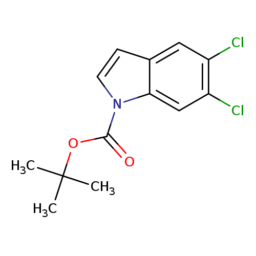 Clc1cc2ccn(c2cc1Cl)C(=O)OC(C)(C)C