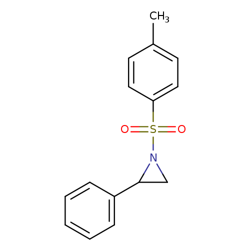 Cc1ccc(cc1)S(=O)(=O)N1CC1c1ccccc1