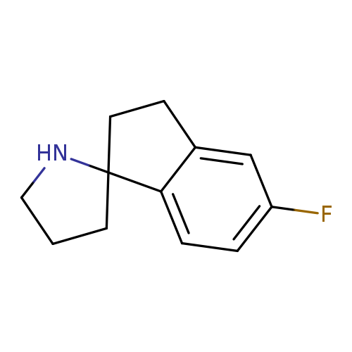 Fc1ccc2c(c1)CCC12CCCN1