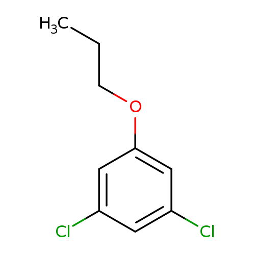 CCCOc1cc(Cl)cc(c1)Cl