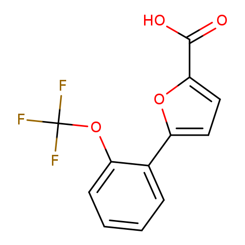 OC(=O)c1ccc(o1)c1ccccc1OC(F)(F)F