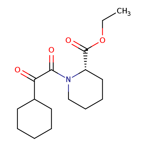 CCOC(=O)[C@@H]1CCCCN1C(=O)C(=O)C1CCCCC1