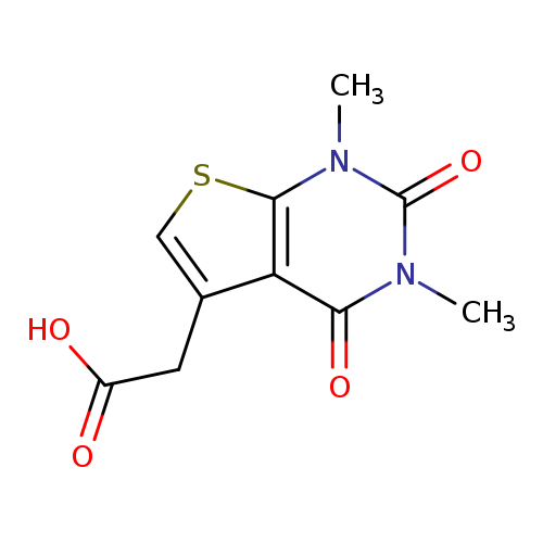 OC(=O)Cc1csc2c1c(=O)n(C)c(=O)n2C