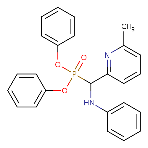 Cc1cccc(n1)C(P(=O)(Oc1ccccc1)Oc1ccccc1)Nc1ccccc1
