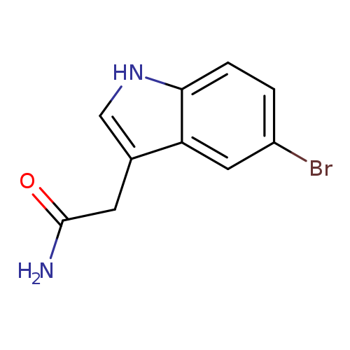 NC(=O)Cc1c[nH]c2c1cc(Br)cc2