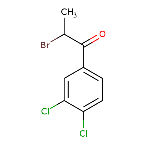 CC(C(=O)c1ccc(c(c1)Cl)Cl)Br