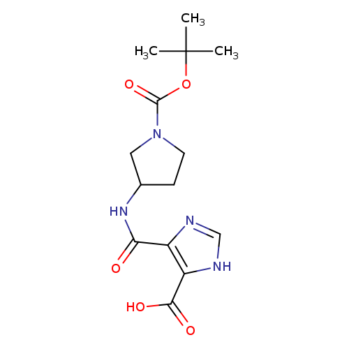 O=C(N1CCC(C1)NC(=O)c1nc[nH]c1C(=O)O)OC(C)(C)C