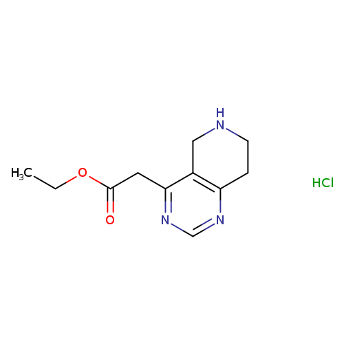CCOC(=O)Cc1ncnc2c1CNCC2.Cl