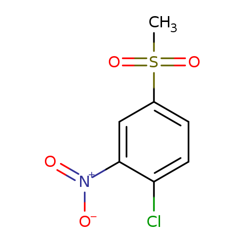 [O-][N+](=O)c1cc(ccc1Cl)S(=O)(=O)C