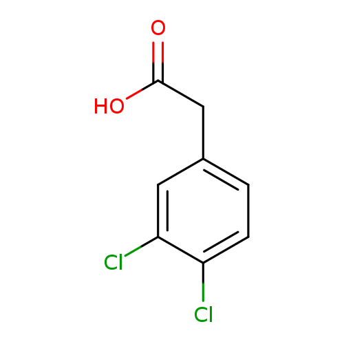 OC(=O)Cc1ccc(c(c1)Cl)Cl