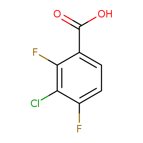 OC(=O)c1ccc(c(c1F)Cl)F