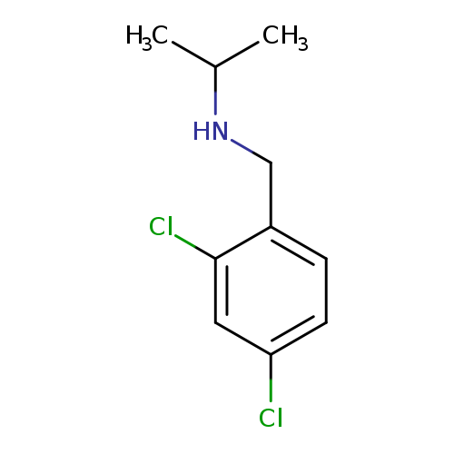 CC(NCc1ccc(cc1Cl)Cl)C