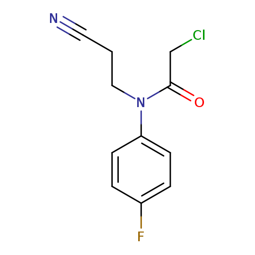 N#CCCN(c1ccc(cc1)F)C(=O)CCl
