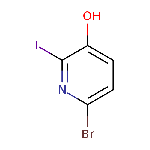 Brc1ccc(c(n1)I)O