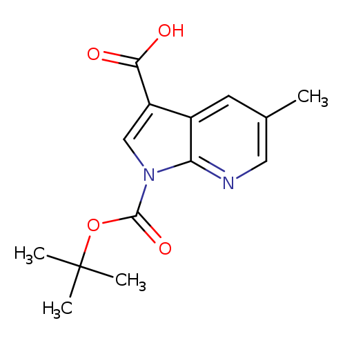 Cc1cnc2c(c1)c(cn2C(=O)OC(C)(C)C)C(=O)O