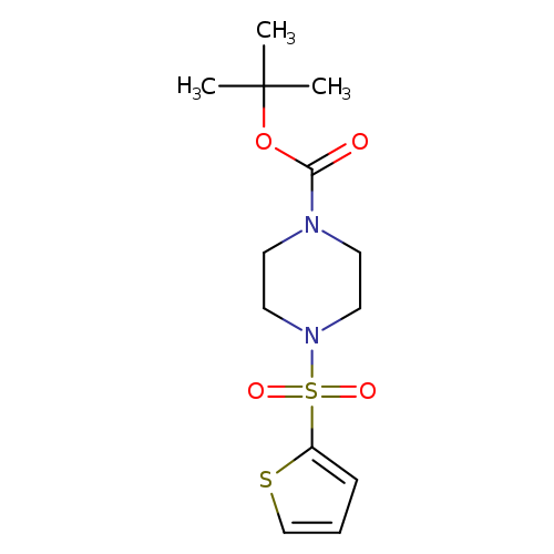 O=C(N1CCN(CC1)S(=O)(=O)c1cccs1)OC(C)(C)C