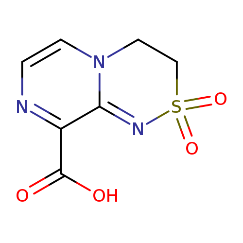 OC(=O)c1nccn2c1=NS(=O)(=O)CC2