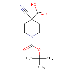 N#CC1(CCN(CC1)C(=O)OC(C)(C)C)C(=O)O