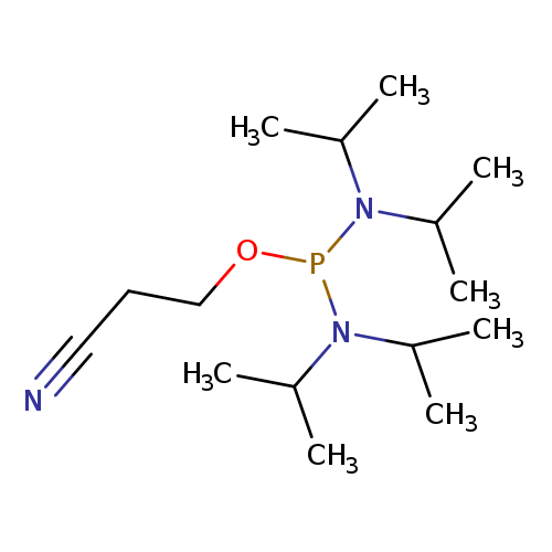 CC(N(P(N(C(C)C)C(C)C)OCCC#N)C(C)C)C