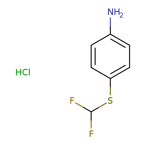 FC(Sc1ccc(cc1)N)F.Cl
