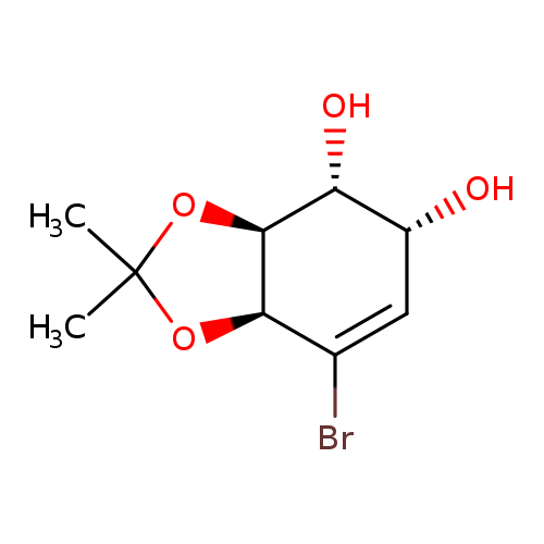 O[C@@H]1C=C(Br)[C@@H]2[C@H]([C@@H]1O)OC(O2)(C)C