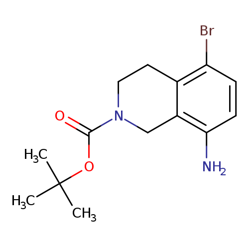 O=C(N1CCc2c(C1)c(N)ccc2Br)OC(C)(C)C