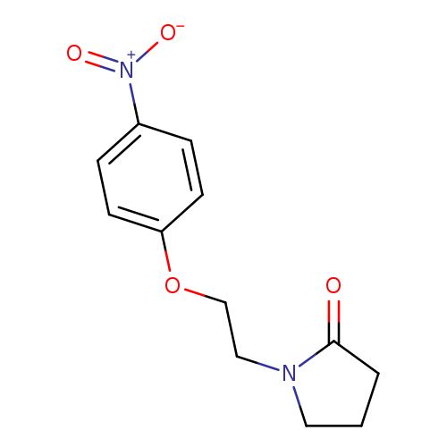O=C1CCCN1CCOc1ccc(cc1)[N+](=O)[O-]