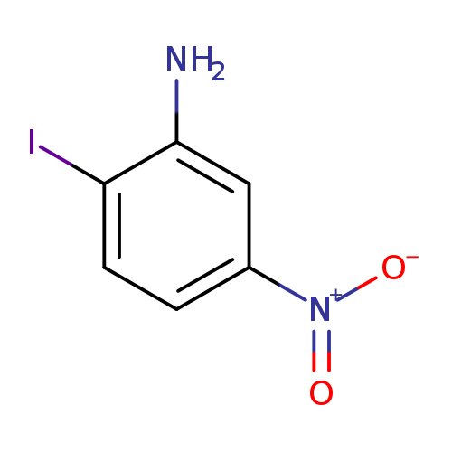 [O-][N+](=O)c1ccc(c(c1)N)I