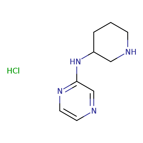 C1CCC(CN1)Nc1cnccn1.Cl