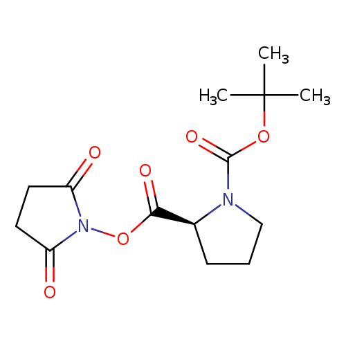 O=C([C@@H]1CCCN1C(=O)OC(C)(C)C)ON1C(=O)CCC1=O
