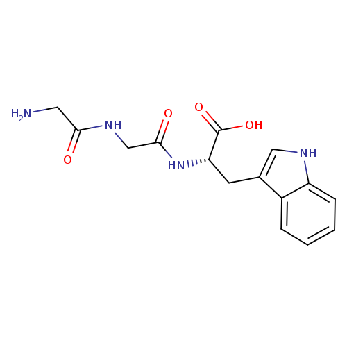 NCC(=O)NCC(=O)N[C@H](C(=O)O)Cc1c[nH]c2c1cccc2