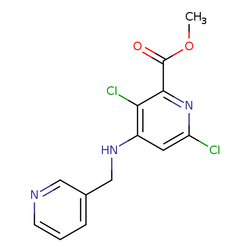 COC(=O)c1nc(Cl)cc(c1Cl)NCc1cccnc1